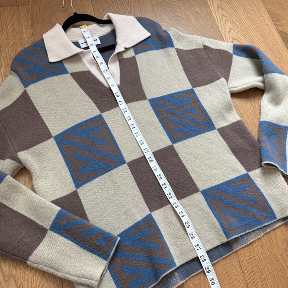 Mediumwell Geometric Pattern Oversize Wool Sweater - Size S - Korean Fashion - Picture 8 of 8